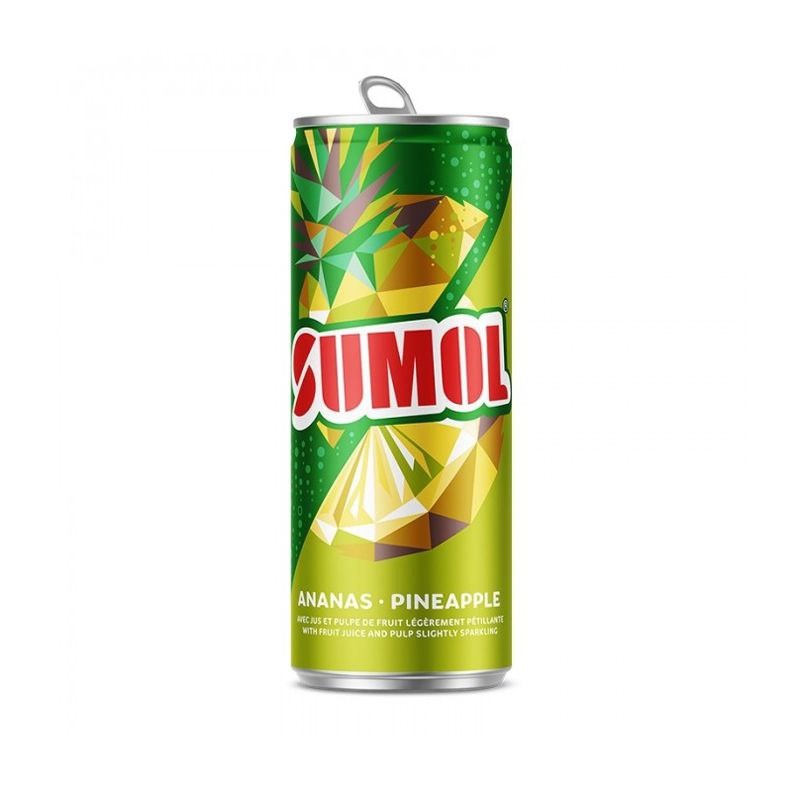 Напій соковий газ. Sumol Ананас 0.33 л з/б